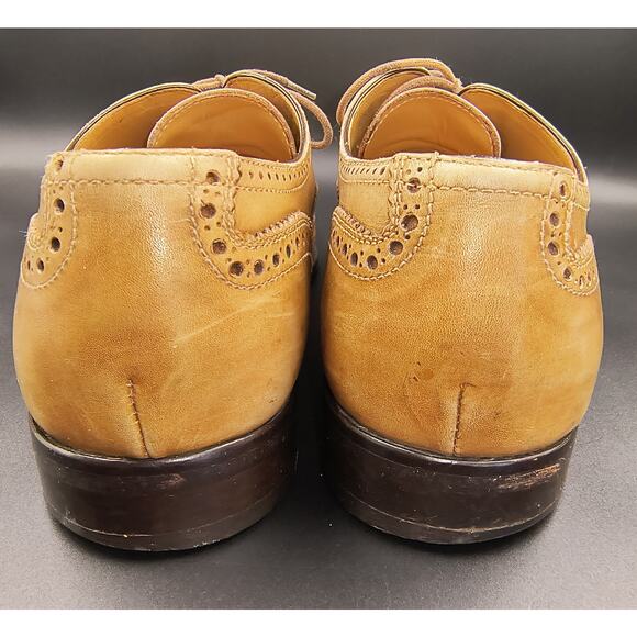 Antonio Maurizi Italian Leather Brogue Wing Tip Dress Shoes - Size 45 main image 7